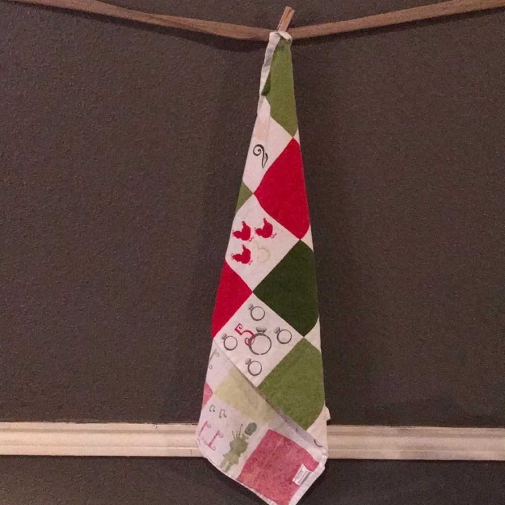 Crate & Barrel 12 Days Dish Towel - Picture 8 of 10